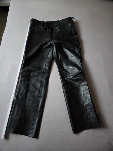 Herren echtleder bikerhose - herren-,