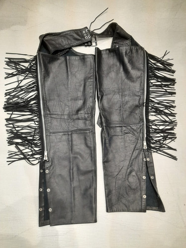 Leder chaps herren - leder, schwarz