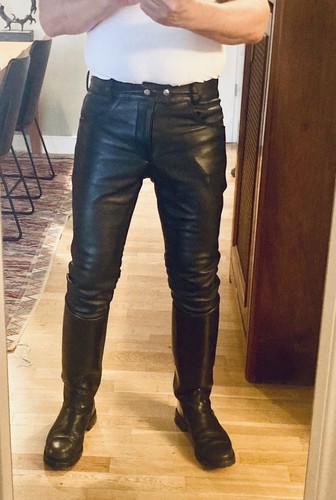 Lederjeans