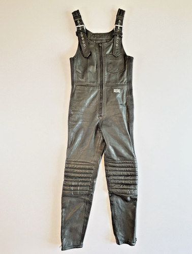 Vintage mqp black leather - leather, moto